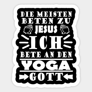 Yoga Sport Ruhe Meditation Beten Geschenk Sticker